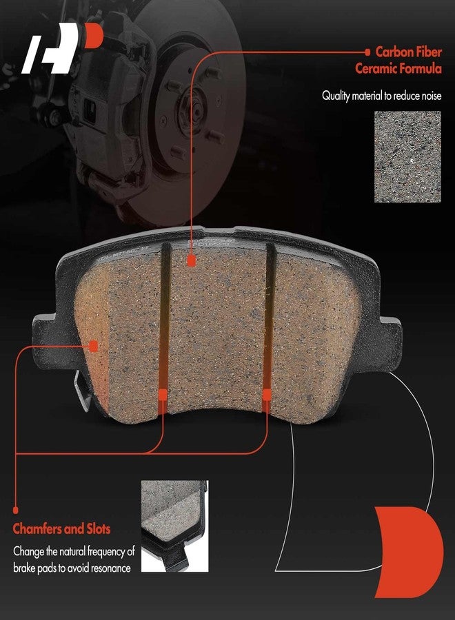A-Premium Rear Ceramic Disc Brake Pads Set Compatible with Cadillac CTS 2014-2019, ATS 2013-2019, 4 Pcs - Image 3